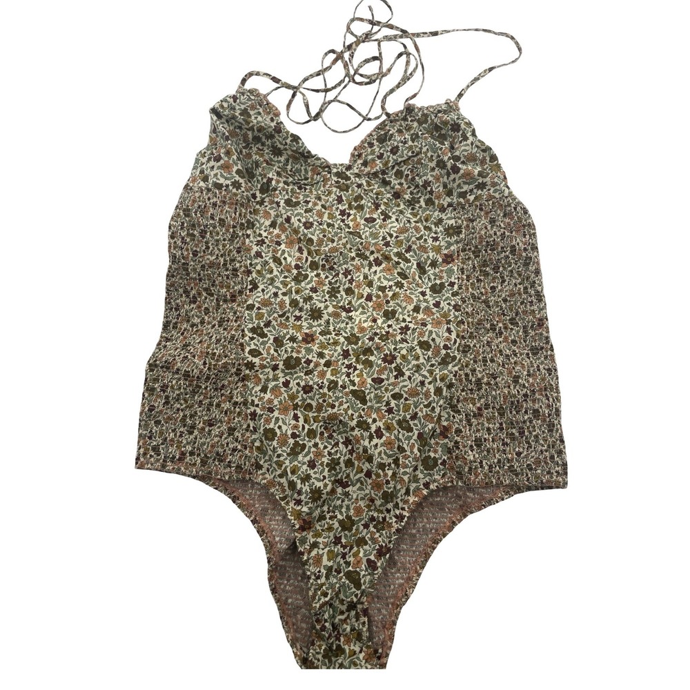 DÔEN One Piece Swimsuit Large Floral New